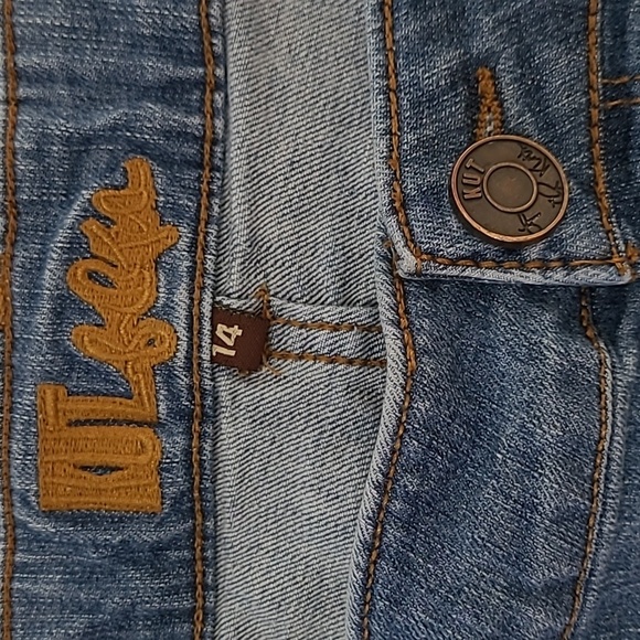 Kut from the Kloth women's distressed denim skirt size 14 - Picture 5 of 8